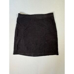 Luly‎ K New York City Y2K Black Mini Skirt Medium Made in USA FS034 Polyester
